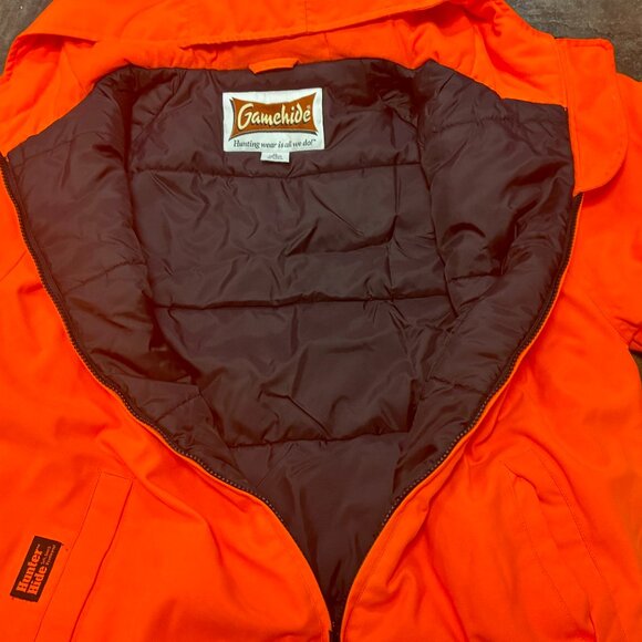 ~~Gamehide Quilted Full-Zip Orange Hunting/Work/Hiking/Shooting Jacket Men's XL - Picture 4 of 6